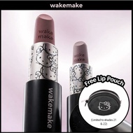 WAKEMAKE Hello Kitty Black Edition Soft Blurring Balm Stick Lipstick + Lip Pouch Set Limited K-Beaut
