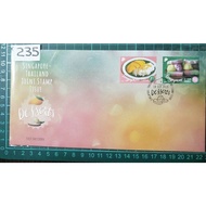 235 2015 FDC Singapore-Thailand Joint Issue 2v Desserts CV$4.30, First Day Cover Singapore