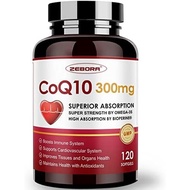 ZEBORA CoQ10 300mg Softgels, 120 Servings