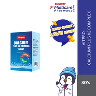 Vitpro Calcium + K2 Complex Tab 30’s