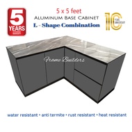 Kitchen Cabinet/Aluminum Kitchen/Base Cabinet/L Shape Kitchen/Kabinet Dapur/Aluminium Kabinet/Dapur 