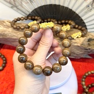 Specialized in wholesale - 10mm and 12mm agarwood bracelets mixed with Pixiu charm to attract wealth