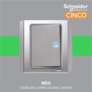 Schneider Electric Neo 1 Gang 1 Way Light Switch - E3031H1_EBGS_G3 Schneider Switch Smart Switch