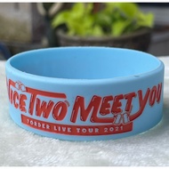 silicone wristband from the 7ORDER Musha Shugyo tour-NICE "TWO" MEET YOU-2021 live tour.