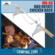 CAMPINGMOON Bbq Chicken Grill Rotate Bbq Chicken Rack Spin Grill Chicken Rack Barbeque Grill Outdoor