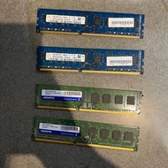 桌上型電腦記憶體 二手良品 DDR3 1600 4G 四隻 共16G