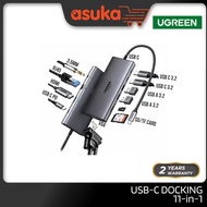 Ugreen USB-C Docking Station 11-in-1 & 10-in-1 Hub - UG-CM639-45380 / UG-CM639-45520 - USB-CHDMIVGAR