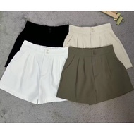 SK2408 -MSIA Ready Stock Women Short Pants Casual Pants 后腰松紧休闲西装裤