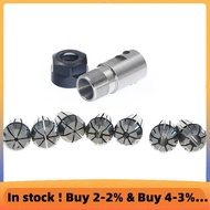 1Set C25 ER20 +7Pcs 3 -12mm Collet Chuck Motor Shaft Extension Rod Spindle Collet Lathe Tools Holder