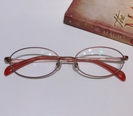 ( KÍNH NHẬT 2HAND MT ) Gọng kính JINS ( LMF-17S-092 ) 【Rim Metal】リムメタル