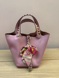 Hermes picotin 18 x9 編織帶