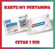 Cetak Kartu My Pertamina id card Custom zain grafika