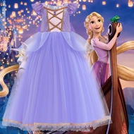 ชุดคอสเพลย์เจ้าหญิงราพันเซลชุดเดรสเด็กผู้หญิงชุดคอสเพลย์ชุดราตรีงานแต่งสำหรับงานเลี้ยง SMR046ชุดพรอม