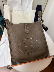 Hermes Mini Evelyne etuope大象灰