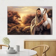Scandinavian tranh tường Tranh sơn dầu trên vải Apple Jesus Chăn Cừu cuadros Poster và in 0717 hạnh