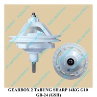 Gearbox Mesin Cuci 2 Tabung Sharp 14kg Gigi 10 gb24