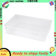 Plastic File Organizer Transparent Square Storage Box A4 Storage Box File Storage Box