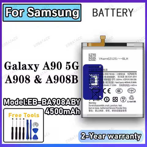 4500mAh EB-BA908ABY Replacement Battery for Samsung Galaxy A90 5G/A908 with Repair Tools Kit
