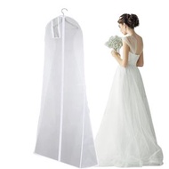 Others - 婚紗防塵罩 透明服裝袋 收納婚紗防塵罩 禮服套 白色收納袋－白色＋1.8公尺（100克不織布）