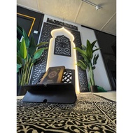 Rehal Islamic Deco CLC Celuka Board Motif Islam Modern Moden Deko Islam Al Quran Rehal Kayu Rehal  M