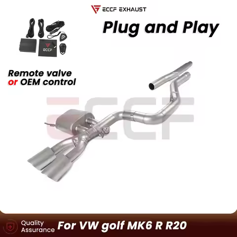 Sporty Stainless steel Catback exhaust FOR VW golf MK6 R R20 Aggressive Exhaust Sound Performance Up