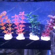 tanaman hias,hiasan akuarium, tanaman plastik hiasan akuarium