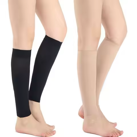 1Pair Varicose Vein Fatigue Relief Leg Warmer Compression Calf Sleeve Sock Long Stocking Elastic Leg