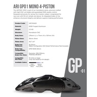 ADTORY ARI GP01 GP-01 MONO 4 POT BIG BRAKE KIT MINI RIM 17 & ABOVE