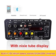  ️RCHMDSHPSTUDIO Bluetooth Karaoke Amplifier Audio Board with Digital Screen - D10