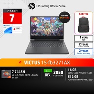 (NEW) HP Victus 15 | Ryzen 7 7445H | RTX3050 | 16GB/512GB | FHD IPS 144 Hz | 1Yrs | 15-fb3271AX Note