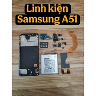 Full set of Samsung A51 speaker - vibration - connecting sub cable - fingerprint - frame - charging 