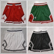 New Logo Chicago Bulls Shorts Embroidered Men's Basketball Training Pants