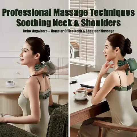 1pc Neck and Shoulder Massager, Electric Neck Massager with Finger Massager, Wireless Professional N