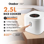 Gaabor LiteLiving Gaabor Rice Cooker 2.5L Large Capacity 24 Hours Keep Warm Smart GR-S25D