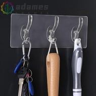 ADAMES Storage Rack PVC Multi-Application for Bathroom,Kitchen Autohesion Transparent Key Holder