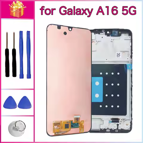 AMOLED LCD for Sasmung Galaxy A16 5G LCD Display Touch Screen Digitizer Assembly for Samsung A16 5G 