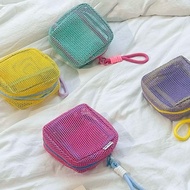 PINKY ROW - Mesh Makeup Pouch - Mesh Pouch - Multi Function Pouch - Makeup Skin Care Case - Pouc