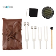 Tuning Fork Set 128Hz 256Hz 512Hz 432Hz Sound Therapy for Healing, Keep Body with Activator Style 1