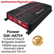 PIONEER GM-A6704 4-CHANNEL BRIDGEABLE AMPLIFIER WITH BASS BOOST 1000 WATTS MAX POWER