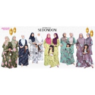 Set Sedondon ibu anak Anggun Cotton Collection Baju Kurung Cotton Raya 2023