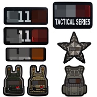 511 Series Embroidered PVC Woven Mark Armband Velcro Backpack Vest Morale Badge Patch Patch Matching
