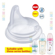 NUK Premium Choice Wide Neck Silicone Teat S1 0-6m / S2 6-18m (S/M/L Size) - 2pcs