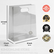 Clear Plastic 12x13inch(included gusset 4inch)100pcs PP Clear Plastic Shopping Bag
