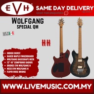 EVH Wolfgang Special QM Electric Guitar, Baked Maple FB, Indigo Burst