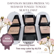 BEDAK ALITA LOVE TWO WAY CAKE WHITENING NATURAL BEIGE ORIGINAL