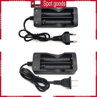 XI 2-Slot 18650 Battery Charger Double Lights Dual Charging Slots Equipped Cable