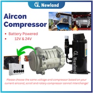 Parking Air Conditioner AC Scroll Compressor 12V & 24V