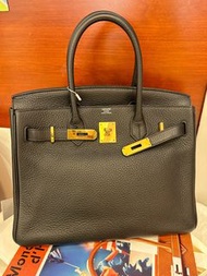 二手98%新🖤Hermes Birkin 30cm🖤CC89 Noir 黑色 Togo leather 金扣 Stamp T✅