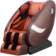 Fashionable Simplicity Automatic Shiatsu Kneading Ball Space Multifunctional Electric Zero Gravity Heated Home Full Body Care Massage Chair Multifunction smart massage (Color : Orange Coffee Color)