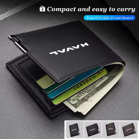 Leather Car Driver License Credit Card Holder Case Wallet For Haval H6 Dargo M6 H9 H6S F7 F7X Jolion